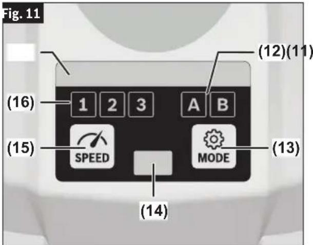 BOSCH GDS18V-230C Professional - Selecting the Working Mode - 1