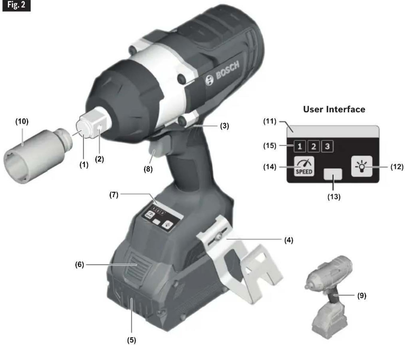 BOSCH GDS18V-770 Professional - Cordless Impact Wrench GDS18V-770 - 1