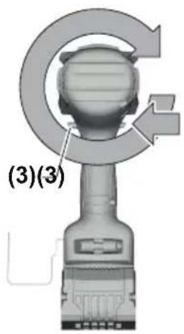 BOSCH GDS18V-770 Professional - Forward/Reversing Lever and Trigger Lock - 3