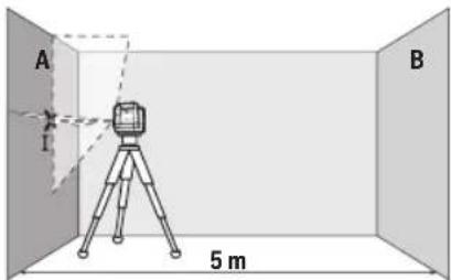 BOSCH GLL 50-20 G Professional - Checking the Height Accuracy of the Horizontal Line - 1