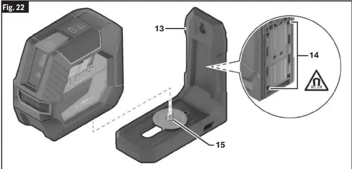 BOSCH GLL 100-42 G Professional - (Fig. 3, Fig. 16, Fig. 22, Fig. 23, Fig. 24) - 1