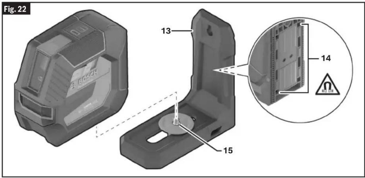 BOSCH GLL 100-42 G Professional - (Fig. 3, Fig. 16, Fig. 22, Fig. 23, Fig. 24) - 1