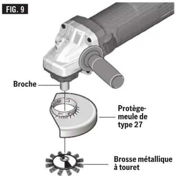 BOSCH GWS 10-450 P Professional - Ensemble de brosse métallique à touret - 1