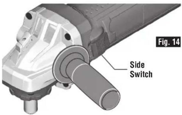 BOSCH GWS 10-450 P Professional - Side On-Off Switch with Lock - 1
