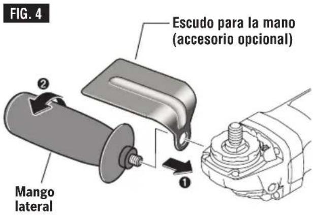 BOSCH GWS 10-450 P Professional - Mango lateral - 1