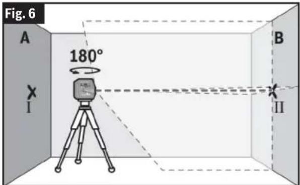 BOSCH GCL 165-82 CG Professional - Comprobación de la precisión de la altura de la línea horizontal - 2