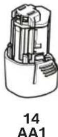 BOSCH GCL 165-82 CG Professional - Operation with LR6 (AA) Batteries (optional) - 4