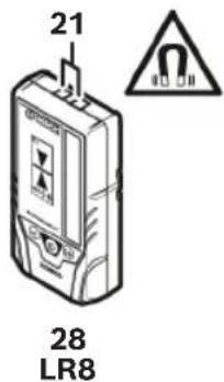 BOSCH GCL 165-82 CG Professional - Operation with LR6 (AA) Batteries (optional) - 3