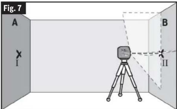BOSCH GCL 165-82 CG Professional - Vérification de l'exactitude de la hauteur de la ligne horizontale - 3
