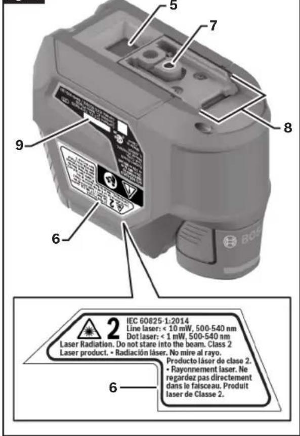 BOSCH GCL 165-82 CG Professional - Familiarización con su láser de líneas GCL165-82CG - 2