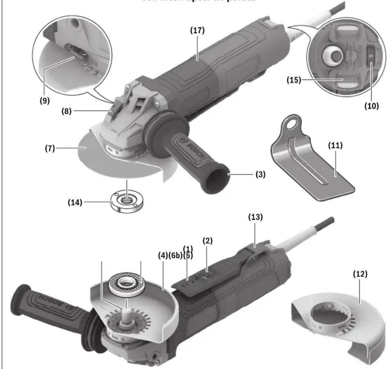 BOSCH GWS 14-50 PBD Professional - Conociendo su producto - 1