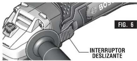 BOSCH GWS 18V-45 Professional - INTERRUPTOR CORREDIDO "ON/OFF" (DE ENCENDIDO Y APAGADO) CON CIERRE - 1
