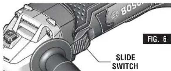 BOSCH GWS 18V-45 Professional - SLIDE ON-OFF SWITCH WITH LOCK - 1