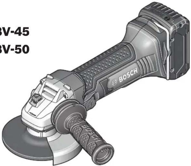 BOSCH GWS 18V-45 Professional - Instrucciones de funciona y seguidad - 1