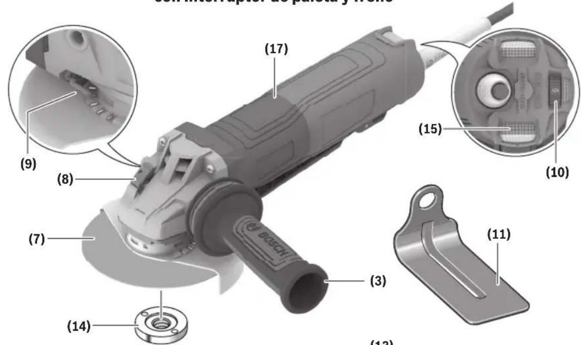 BOSCH GWS 14-60 PD Professional - Conociendo su producto - 1