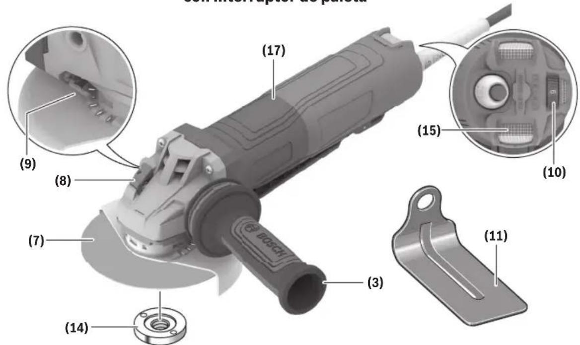 BOSCH GWS 14-60 PD Professional - Conociendo su producto - 1
