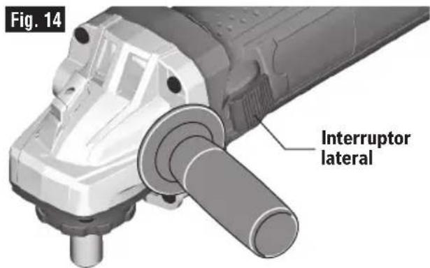 BOSCH GWS 10-450 PD Professional - Interruptor lateral de encendido y apagado con cierre - 1