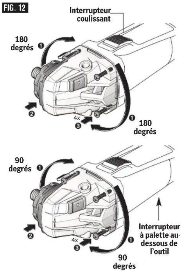 BOSCH GWS 10-450 PD Professional - ROTATION DE LA BOÎTE DE VITESSES (FIG. 11) - 2