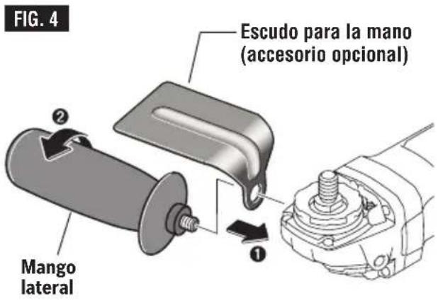 BOSCH GWS 10-450 PD Professional - Mango lateral - 1