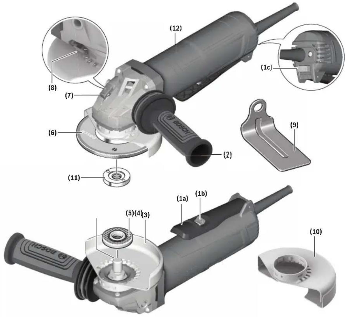 BOSCH GWS 11-450 P Professional - Getting to Know Your Product - 1