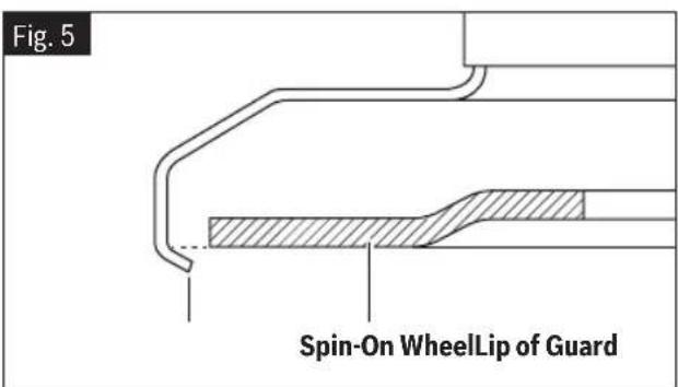 BOSCH GWS 11-450 P Professional - When Using Spin-On Wheels - 2