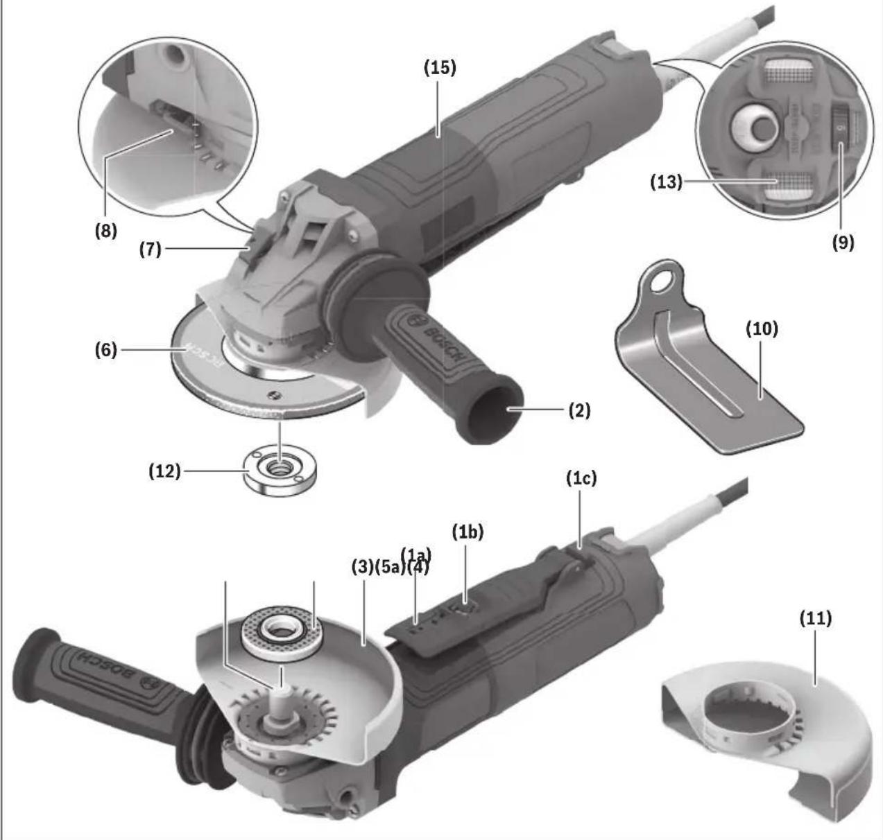 BOSCH GWS 14-50 B Professional - Getting to Know Your Product - 1