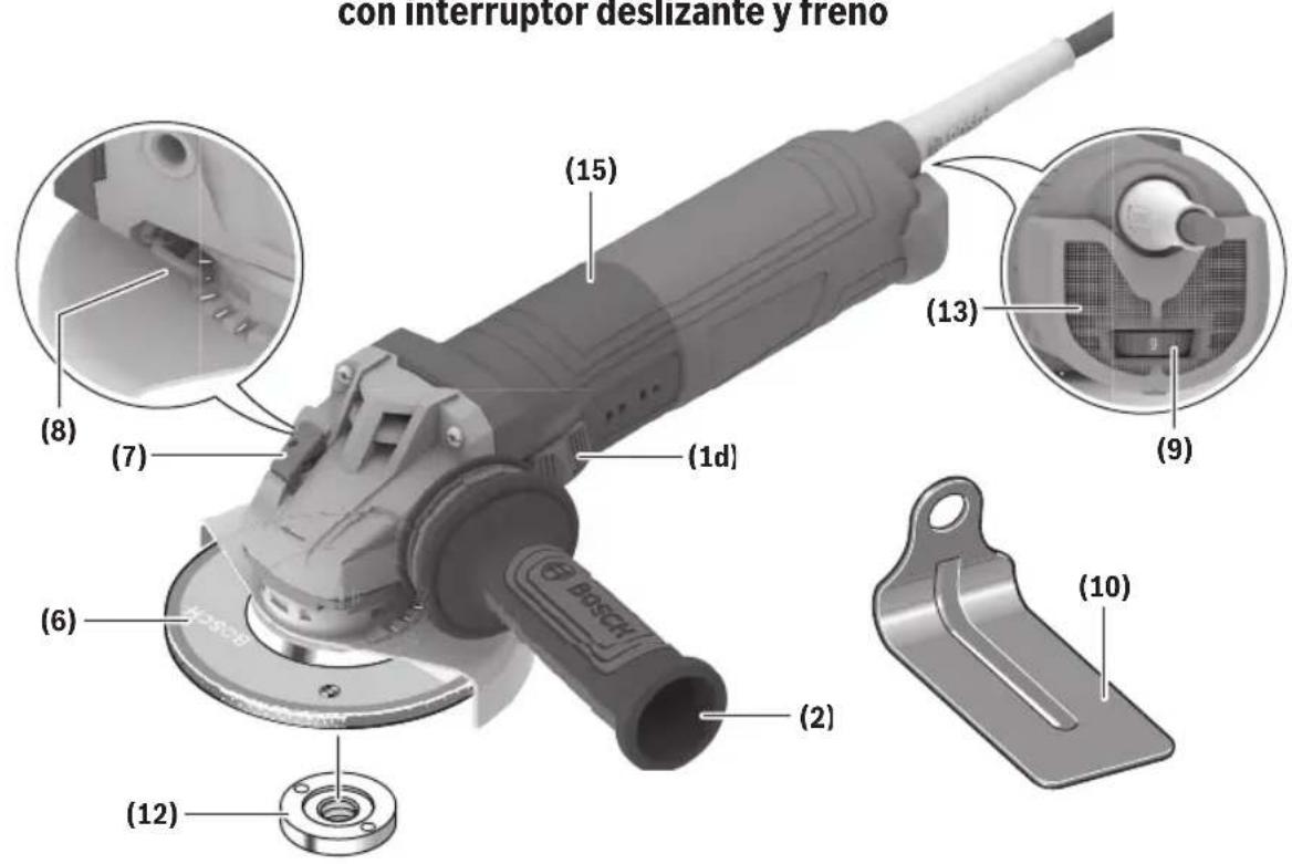 BOSCH GWS 14-50 B Professional - Conociendo su producto - 1