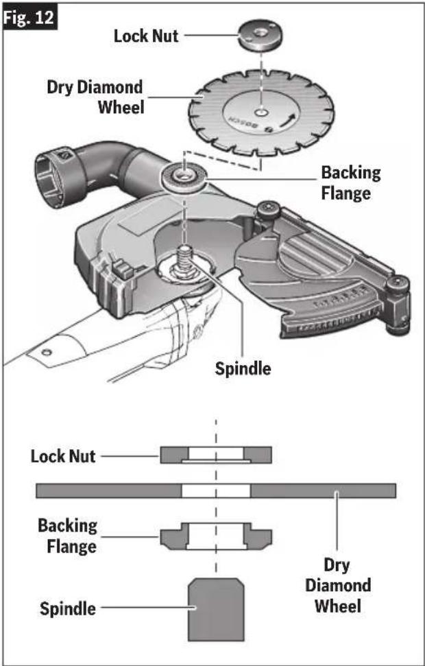 BOSCH GWS 18V-13P Professional - Inserting and Releasing Battery Pack - 1