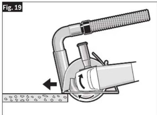 BOSCH GWS 18V-13P Professional - WARNING Never pull the tool backward since blade will climb out of the material and KICKBACK will occur. - 2