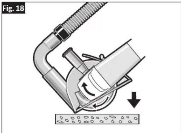 BOSCH GWS 18V-13P Professional - WARNING Never pull the tool backward since blade will climb out of the material and KICKBACK will occur. - 1