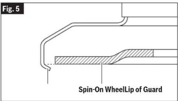 BOSCH GWS 18V-13P Professional - WHEN USING SPIN-ON WHEELS - 2