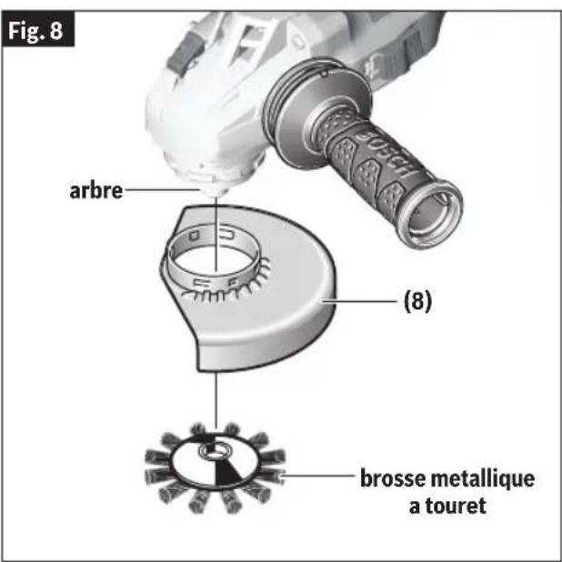 BOSCH GWS 18V-13P Professional - ENSEMBLE DE BROSSE MÉTALLIQUE À TOURET - 2