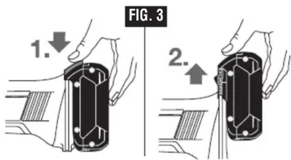 BOSCH GWS 18V-45 C Professional - Introducción y suelta del paquete de baterías - 1