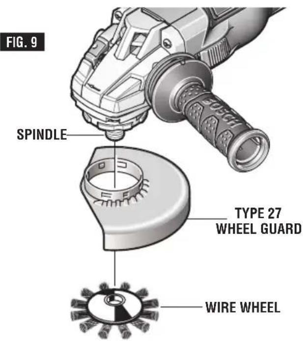 BOSCH GWS 18V-45 C Professional - Wire Wheel Assembly - 2