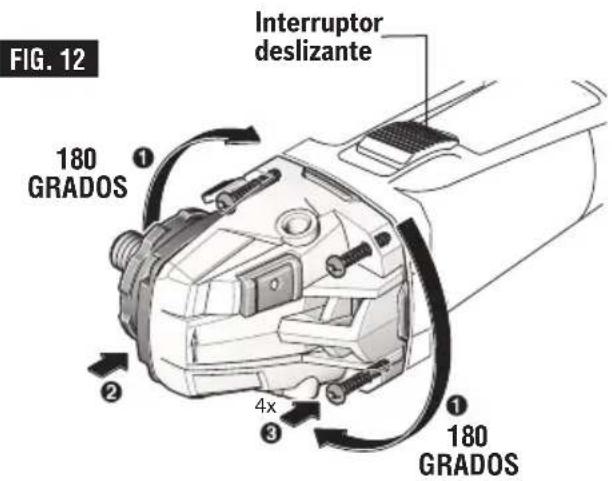 BOSCH GWS 18V-45 C Professional - INSTALACION DEL PROTECTOR DE TIPO 1 PARA CORTAR MAMPOSTERIA - 2