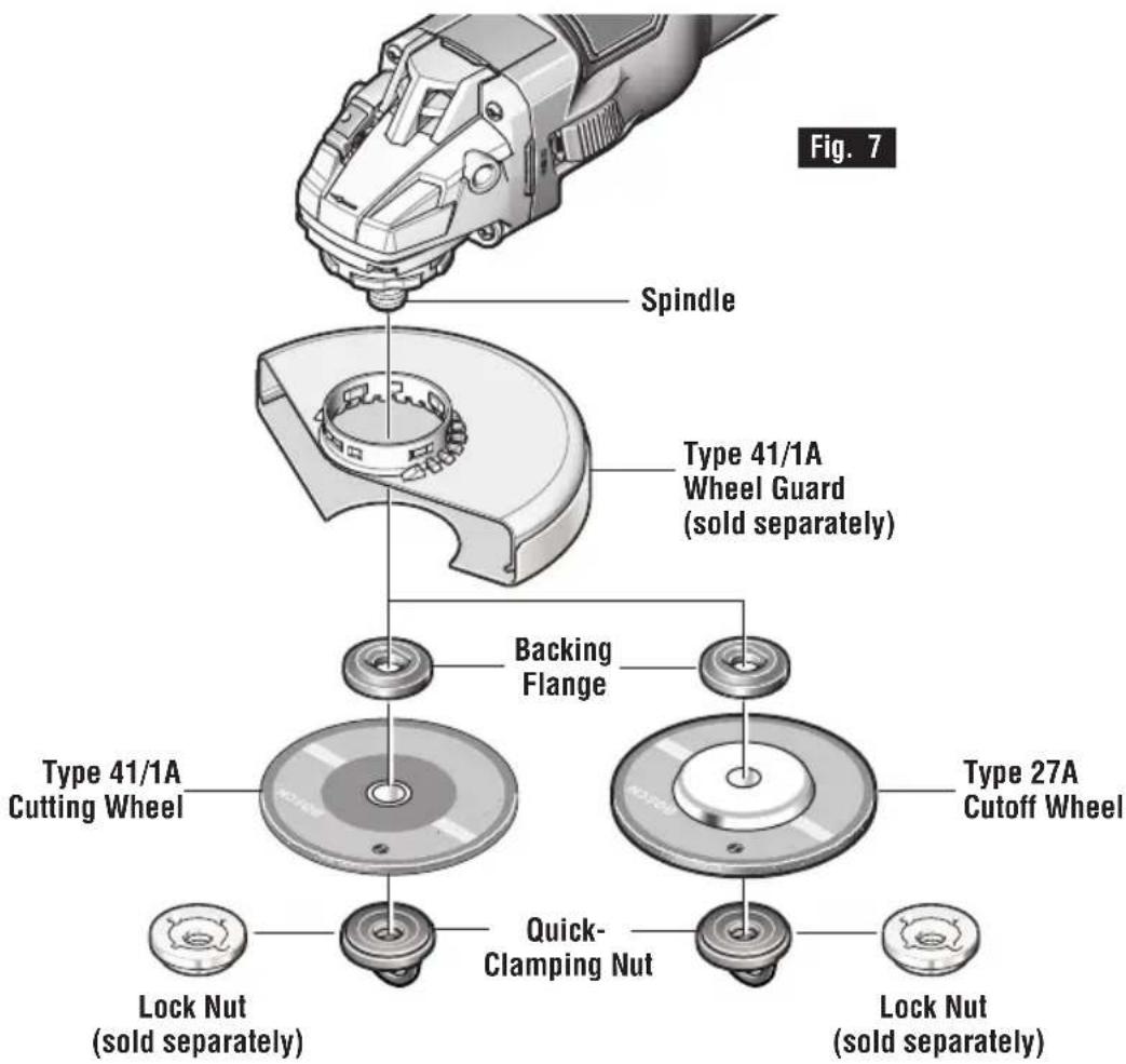 BOSCH GWS 18V-45 C Professional - Assembly - 1