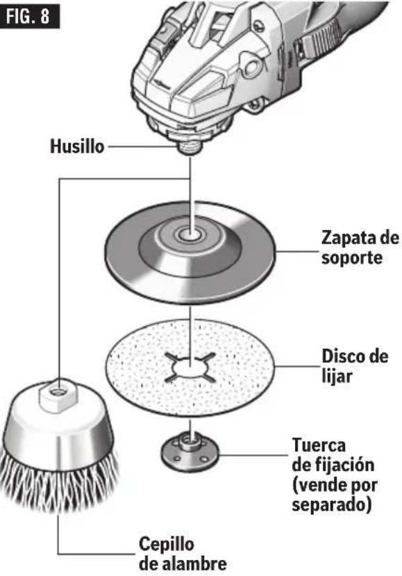 BOSCH GWS 18V-45 C Professional - Ensamblaje de la rueda con rayos de alambre - 1