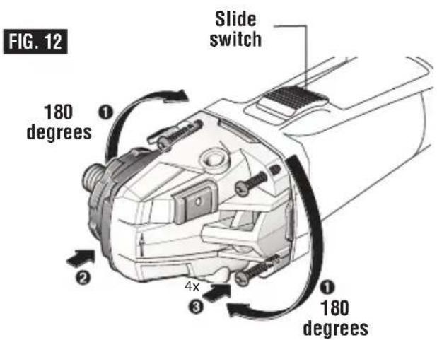 BOSCH GWS 18V-45 C Professional - INSTALLING MASONRY TYPE 1 CUTTING GUARD - 2