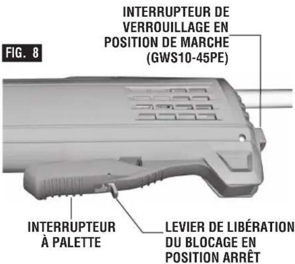 BOSCH GWS 10-45 E Professional - INTERRUPTEUR A PALETTE (FIG. 8) - 2