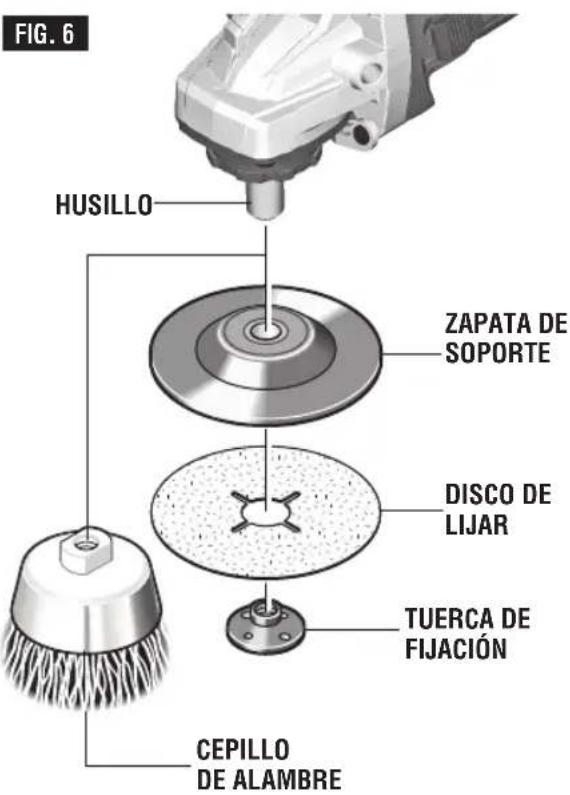 BOSCH GWS 10-45 E Professional - PARA INSTALAR LA ZAPATA DE SOPORTE Y EL DISCO DE LIJAR - 1