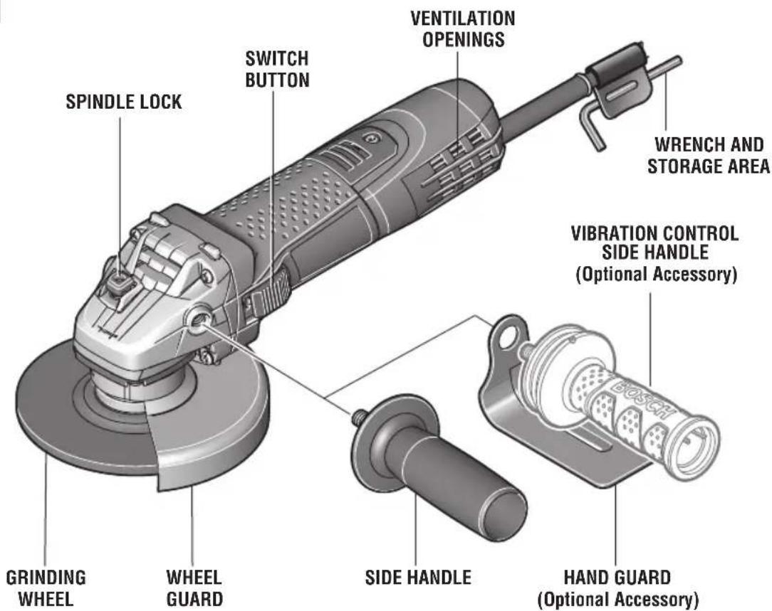 BOSCH GWS 8-45 Professional - Angle Grinding - 1