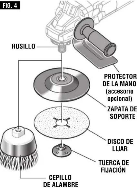 BOSCH GWS 9-45 Professional - PARA INSTALAR LA ZAPATA DE SOPORTE Y EL DISCO DE LIJAR - 1