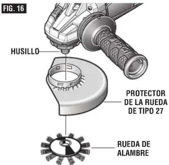 BOSCH GWS 13-50 VS Professional - Ensamblaje de la rueda de alambre - 1