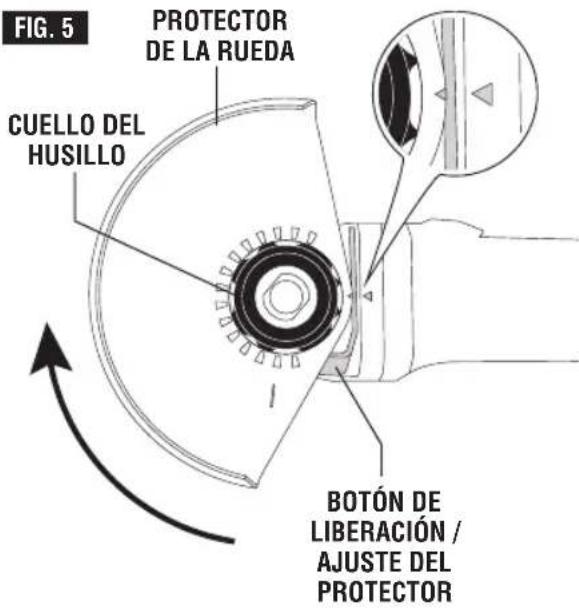 BOSCH GWS 13-50 VS Professional - Para retirar el protector de la rueda: - 1