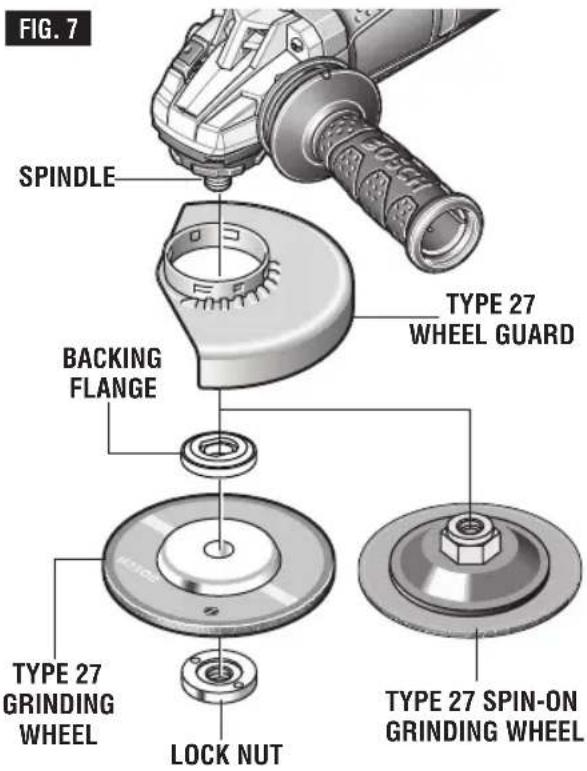BOSCH GWS 13-50 VS Professional - Do not use accessories that run eccentrically. The - 1