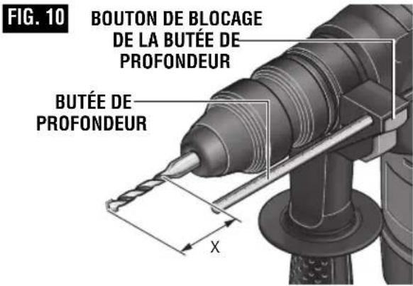BOSCH RH328VCQ Professional - BUTÉE DE PROFONDEUR - 1