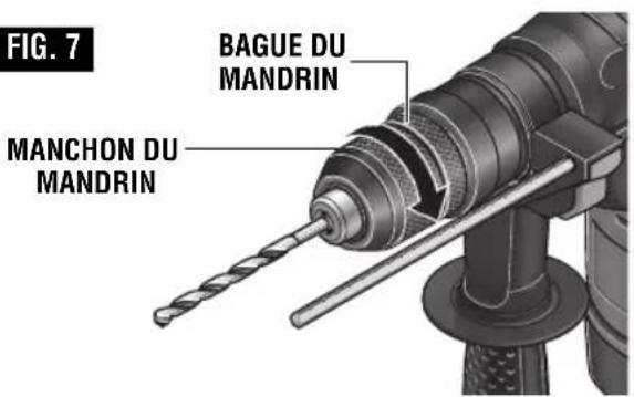 BOSCH RH328VCQ Professional - DÉMONTAGE D'ACCESSOIRES MANDRIN À 3 MORS - 1