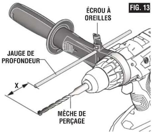 BOSCH GSB18V-975C Professional - Jauge de profondeur - 1