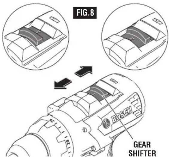 BOSCH GSB18V-975C Professional - Gear Shifting - 1