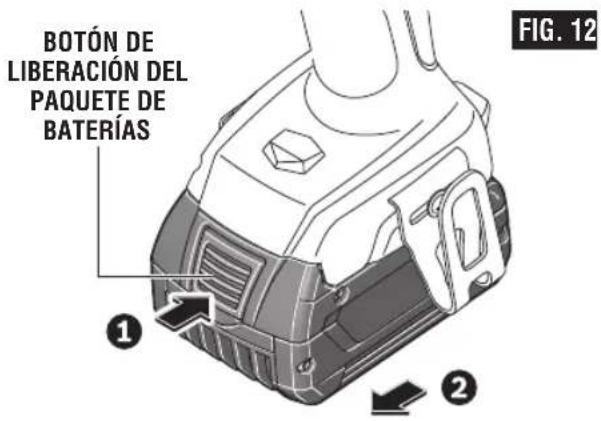 BOSCH GSB18V-975C Professional - Introducción y suelta del paquete de baterías - 2